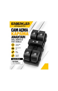 Cam Açma Kapama Anahtarı Sol Doblo Dörtlü - Erb2224 Cam Açma Kapama Anahtarı Sol Doblo Dörtlü - Erb2224