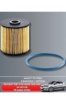 Peugeot 308 1.6 Bluehdı 2015-2016-2017-2018 120 Beygir Mazot Yakıt Filtresi Peugeot 308 1.6 Bluehdı 2015-2016-2017-2018 120 Beygir Mazot Yakıt Filtresi