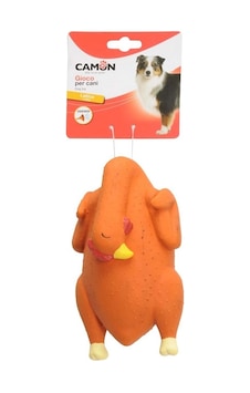 Camon İç Dolgulu Lateks Gıcırtılı Tavuk Şeklinde Eğlenceli Köpek Oyuncağı 19 Cm Camon İç Dolgulu Lateks Gıcırtılı Tavuk Şeklinde Eğlenceli Köpek Oyuncağı 19 Cm