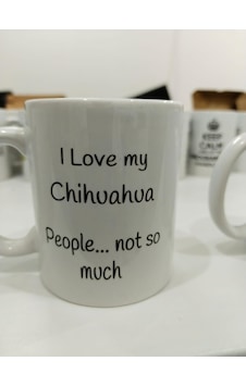 I Love My Chihuahua Kupa - Chihuahua Sevgisi Seramik Bardak Köpek Sahibi Hediyesi 325ml Beyaz - Çok Renkli I Love My Chihuahua Kupa - Chihuahua Sevgisi Seramik Bardak Köpek Sahibi Hediyesi 325ml Beyaz - Çok Renkli