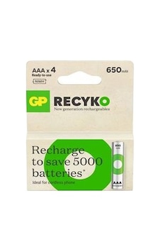 Gp Aaa 650 Mah Şarjlı Recharge İnce Kalem Pil 4'lü Paket Gp65aaahvc-2tlb4 Gp Aaa 650 Mah Şarjlı Recharge İnce Kalem Pil 4'lü Paket Gp65aaahvc-2tlb4