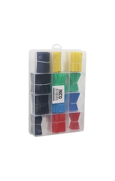 530pcs Makaron Kablo Tamir Seti Isıyla Büzüşmeli Daralan Hortum
