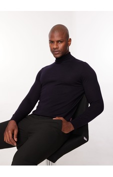 At.p.co Yarım Balıkçı Yaka Slim Fit Siyah Erkek Kazak A274a07emp- At.p.co Yarım Balıkçı Yaka Slim Fit Siyah Erkek Kazak A274a07emp-