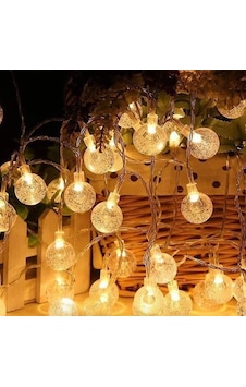 5m 28 Led Kristal Top Gün Işığı Şeffaf Kablo Fişli Eklemeli Mz-18-14 5m 28 Led Kristal Top Gün Işığı Şeffaf Kablo Fişli Eklemeli Mz-18-14