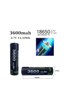 18650 Pil 3600 Mah 3,7v 13,32 Wh Şarjlı Lion Matkap Fener Radyo Kalem Pil Değildir 18650 Pil 3600 Mah 3,7v 13,32 Wh Şarjlı Lion Matkap Fener Radyo Kalem Pil Değildir