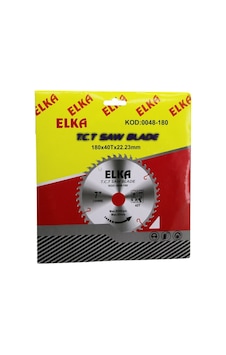 Elka T.c.t Saw Blade Kod-0048-180 Ağaç Sunta Kesici Disk 180x40tx22.23mm Elka T.c.t Saw Blade Kod-0048-180 Ağaç Sunta Kesici Disk 180x40tx22.23mm