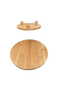 Balsa Bambu Top Ayaklı Servis Tepsisi 25cm