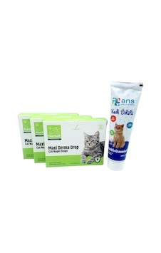 3 Kutu Kediler İçin Damla + Ans Multivitamin 3 Kutu Kediler İçin Damla + Ans Multivitamin
