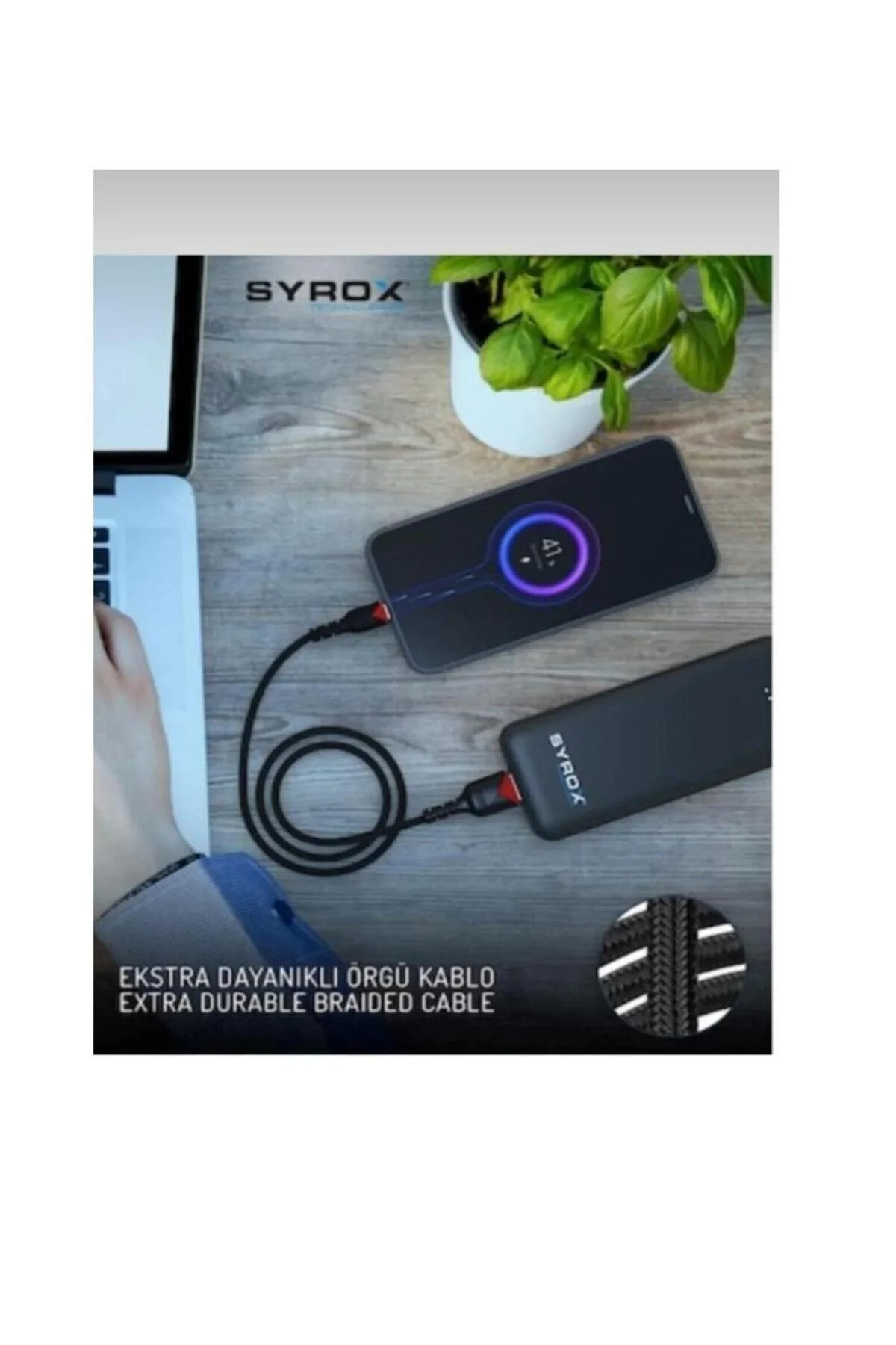 Type-c Hızlı Şarj Ve Data Kablosu Dayanıklı Ve Yüksek Performanslı 100w 0.25m Black
