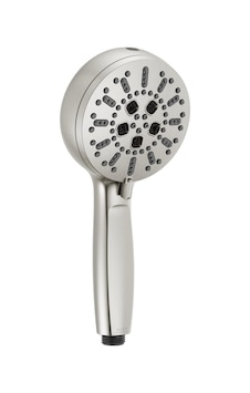 Delta Faucet - Proclean Fırçalanmış Nikel El Duşu, Yüksek Basınçlı Püskürtmeli El Duşu, Elde Taşınabilir Duş Sistemi, Lumicoat Paslanmaz 59584-ss-pr-pk Açık Mavi