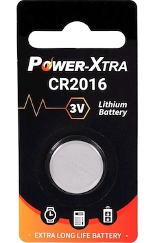 Power-Xtra CR2016 3V Lityum Blister Düğme Pil Power-Xtra CR2016 3V Lityum Blister Düğme Pil