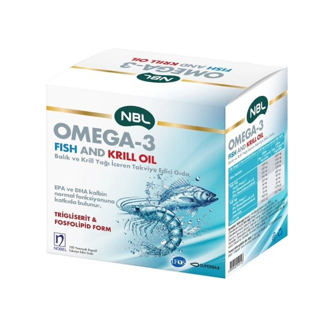 Nbl Omega 3 Fish/krill Oil 100 Kapsül Nbl Omega 3 Fish/krill Oil 100 Kapsül
