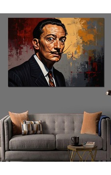 Sürrealist Ressam Salvador Dali Portresi Dekoratif Kanvas - Mdf Ahşap Tablo Sürrealist Ressam Salvador Dali Portresi Dekoratif Kanvas - Mdf Ahşap Tablo