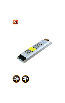 K2 12v 25 Amper 300 Watt Slim Şerit Led Trafosu