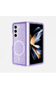 Galaxy Uyumlu Z Fold 6 Kılıf M-safe Şarj Özellikli Parlayan Simli Saydam Renkli Zore Allstar Kapak Galaxy Uyumlu Z Fold 6 Kılıf M-safe Şarj Özellikli Parlayan Simli Saydam Renkli Zore Allstar Kapak