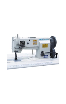 Broderi BD-20608-2 Çift Pabuç Çift İğne Ayak İğne Transportlu Deri Dikiş Makinesi Broderi BD-20608-2 Çift Pabuç Çift İğne Ayak İğne Transportlu Deri Dikiş Makinesi
