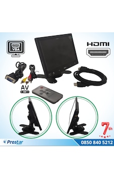 Araç içi Monitör 7" VGA - HDMI - AV Girişli TFT LCD Ekran