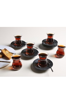 Porland Seasons Siyah 12 Parça 6 Kişilik Çay Takımı Siyah Porland Seasons Siyah 12 Parça 6 Kişilik Çay Takımı Siyah