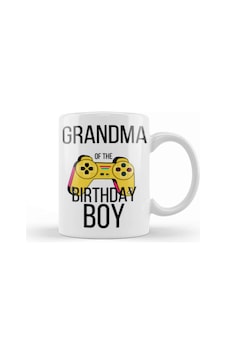 Grandma Of The Birthday Boy Matching Video Game Birthday Kupa Bardak Porselen Karışık Grandma Of The Birthday Boy Matching Video Game Birthday Kupa Bardak Porselen Karışık