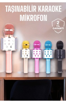 Taşınabilir Bluetooth Karaoke Mikrofon: Hafıza Kart Girişli, Etkileyici - Lisinya