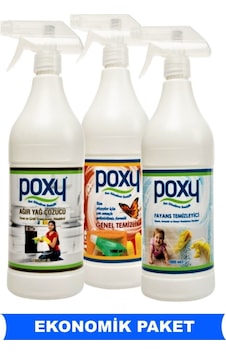 Poxy Temizlik Ürünü Kampanya Paketi 3 x 1 L