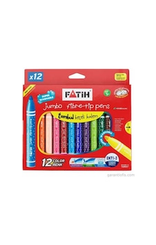 Fatih Jumbo Keçeli Kalem 12 Renk 34260