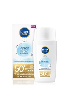 Nıvea Sun Spf50+ Hafif Dokulu Güneş Koruyucu Yüz Kremi 40ml, Yüksek Güneş Koruyucu, Erken Yaşlanma Karşıtı, Tüm Cilt Tipleri Nıvea Sun Spf50+ Hafif Dokulu Güneş Koruyucu Yüz Kremi 40ml, Yüksek Güneş Koruyucu, Erken Yaşlanma Karşıtı, Tüm Cilt Tipleri