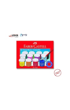 Faber Castell Guaj Boya 12 Renk N11.151 Çok Renkli Faber Castell Guaj Boya 12 Renk N11.151 Çok Renkli