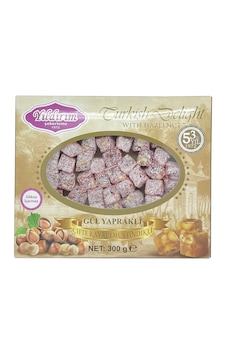 Yıldırım Şekerleme 300 Gr. Duble Fındıklı Gül Lokumu Yıldırım Şekerleme 300 Gr. Duble Fındıklı Gül Lokumu