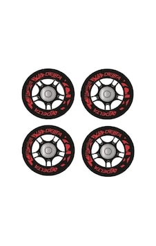 Delta 64 Mm Silikonlu Rulmanlı 4 Adet Paten Tekerleği Seti Çok Renkli Delta 64 Mm Silikonlu Rulmanlı 4 Adet Paten Tekerleği Seti Çok Renkli
