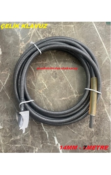 Dmr 14mm Çelik Lavabo Açma Teli Wc Gider Açma Teli Baca Temizleme Teli 7metre Matkap