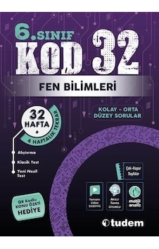 Tudem 6.sınıf Kod32 Fen Bilimleri -6.sınıf Kod 32 Tudem -kd32 Tudem 6.sınıf Kod32 Fen Bilimleri -6.sınıf Kod 32 Tudem -kd32