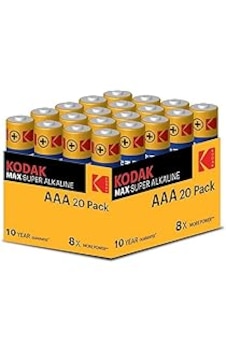 Kodak Max Super Alkalin 20 Adet - Aaa İnce Pil Kodak Max Super Alkalin 20 Adet - Aaa İnce Pil