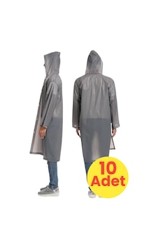 Tezzgelsin Erkek Rüzgar Geçirmez Yağmurluk 10 Adet Gri Tezzgelsin Erkek Rüzgar Geçirmez Yağmurluk 10 Adet Gri