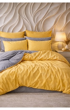More Home Tek Kişilik Nevresim Takımı Lastikli Çarşaf Sarı Antrasit More Home Tek Kişilik Nevresim Takımı Lastikli Çarşaf Sarı Antrasit
