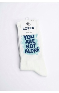 Lofer Erkek Yazılı Uzun Çorap You Are Not Alone Lfr-kc4 Corap Beyaz Lofer Erkek Yazılı Uzun Çorap You Are Not Alone Lfr-kc4 Corap Beyaz