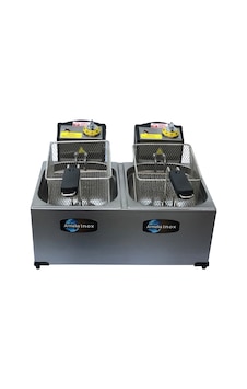 Armeka 3+3 L 5000 W Endüstriyel Elektrikli Fritöz Armeka 3+3 L 5000 W Endüstriyel Elektrikli Fritöz