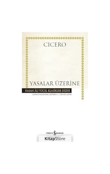 Yasalar Üzerine Karton Kapak / Cicero