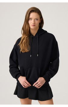 Los Ojos Siyah Geniş Kalıp Kapüşonlu Sweatshirt Hooded Sweat Siyah Siyah Los Ojos Siyah Geniş Kalıp Kapüşonlu Sweatshirt Hooded Sweat Siyah Siyah