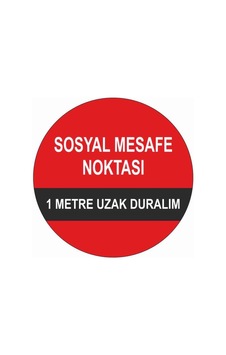 Sosyal Mesafe Sticker B