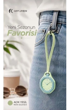 Katjmer Boyol Pop Renkli Saat Açık Yeşil Katjmer Boyol Pop Renkli Saat Açık Yeşil