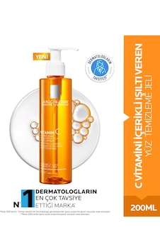 La Roche-posay C Vitamini İçerikli Işıltı Veren Yüz Temizleme Jeli Tüm Cilt Tipleri İçin 200 Ml