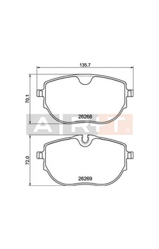 Ön Balata Vw T6-t7 Depomıx - 60 2015 - Ön Balata Vw T6-t7 Depomıx - 60 2015 -