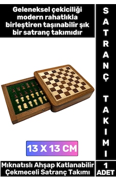 Satranç Özel Model Aile Ev Arkadaş Hediye Cafe Kamp Piknik Zeka Strateji Beceri Geliştirici Eğlence