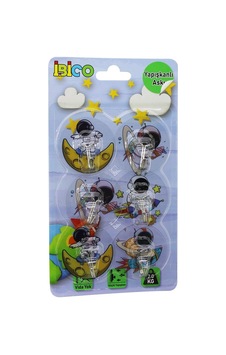 İbico İ17-004 Astronot Resimli Metal Uçlu Şeffaf Pvc Yapışkanlı Askı 2kg Taşıma Kapasiteli 6 Adet- 12'li Paket İbico İ17-004 Astronot Resimli Metal Uçlu Şeffaf Pvc Yapışkanlı Askı 2kg Taşıma Kapasiteli 6 Adet- 12'li Paket