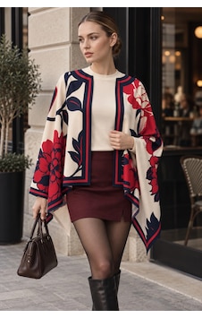 Tarzını Seç Desenli Kare Panço Kışlık Yumoş Polar 150 X 150 Cm Bordo Tarzını Seç Desenli Kare Panço Kışlık Yumoş Polar 150 X 150 Cm Bordo