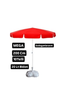 Özdoğanlar Kırmızı Polyester Bahçe Şemsiyesi 200 Cm, 10 Telli + 20 Lt Bidon Diğer Özdoğanlar Kırmızı Polyester Bahçe Şemsiyesi 200 Cm, 10 Telli + 20 Lt Bidon Diğer