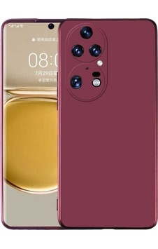 Huawei P50 Pro Kılıf Zore Premier Silikon Kapak Mürdüm Huawei P50 Pro Kılıf Zore Premier Silikon Kapak Mürdüm
