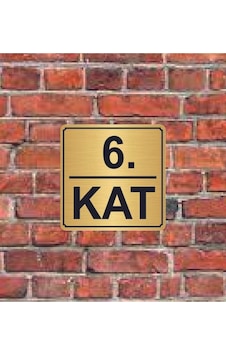 6. Kat Yazılı Metal Yönlendirme Levhası 15x15 Cm Altın 6. Kat Yazılı Metal Yönlendirme Levhası 15x15 Cm Altın