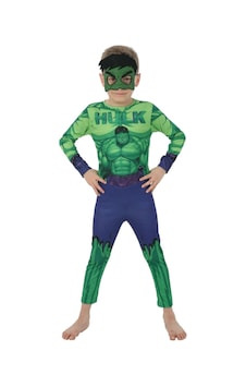 Bıcır Erkek Çocuk Yeşil Hulk Kostüm Yeşil
